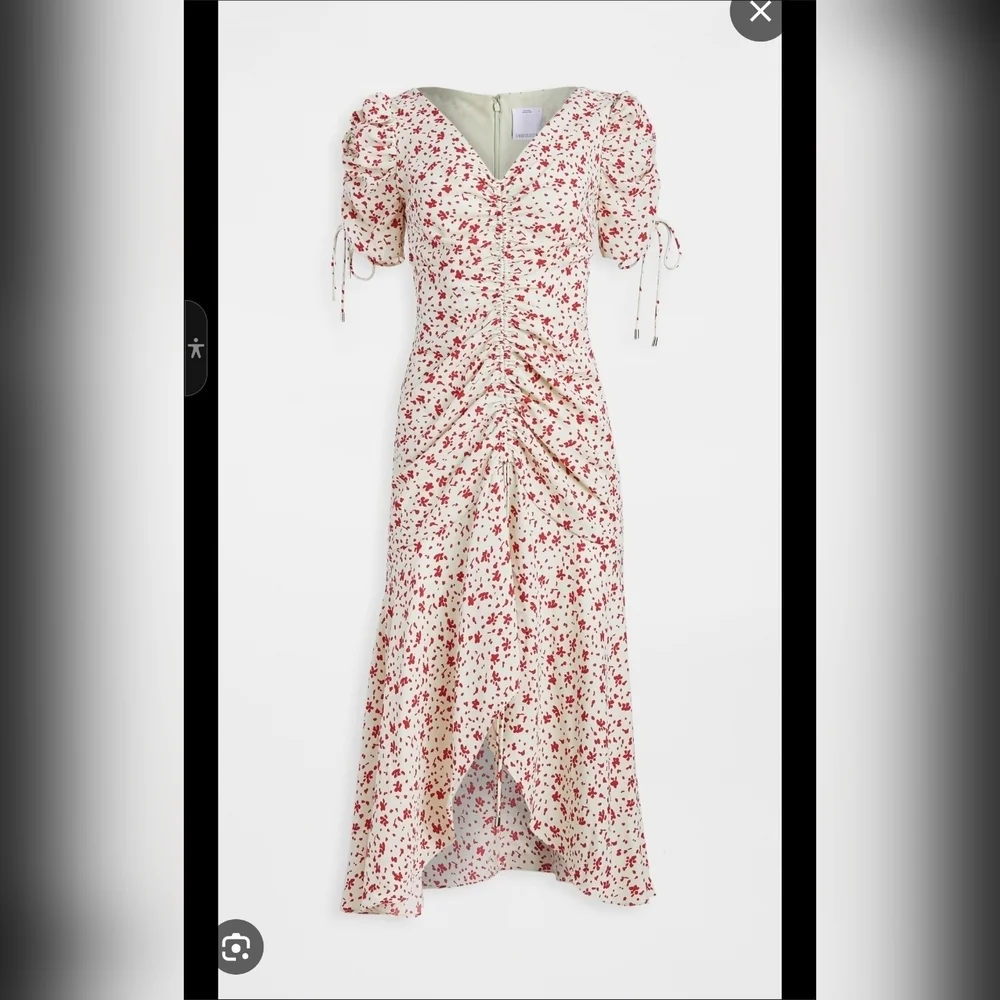 C/MEO Collective Red and Cream Puff Sleeve Sundress - Picture 2 of 16